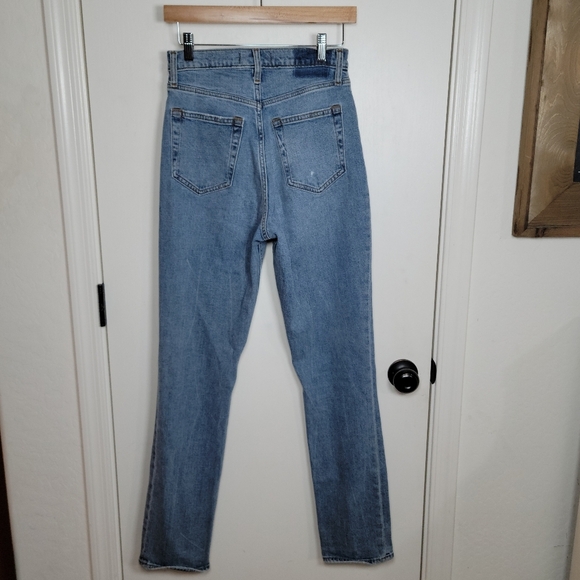 Abercrombie & Fitch 90's Slim Straight Ultra High Rise Curve Love Size 27/4L - Picture 7 of 11